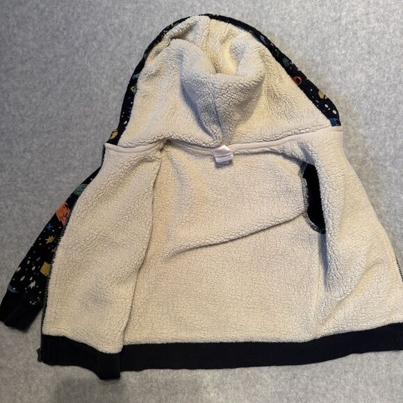 Hanna Andersson Hooded Zip Up Sweater Boy 4T Space Planets Hoodie Corduroy Pants - Picture 5 of 9